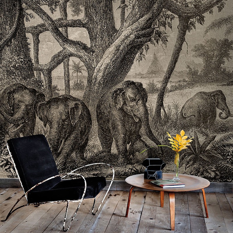 Mural Coordonné Random Papers Elephants 6500506N A