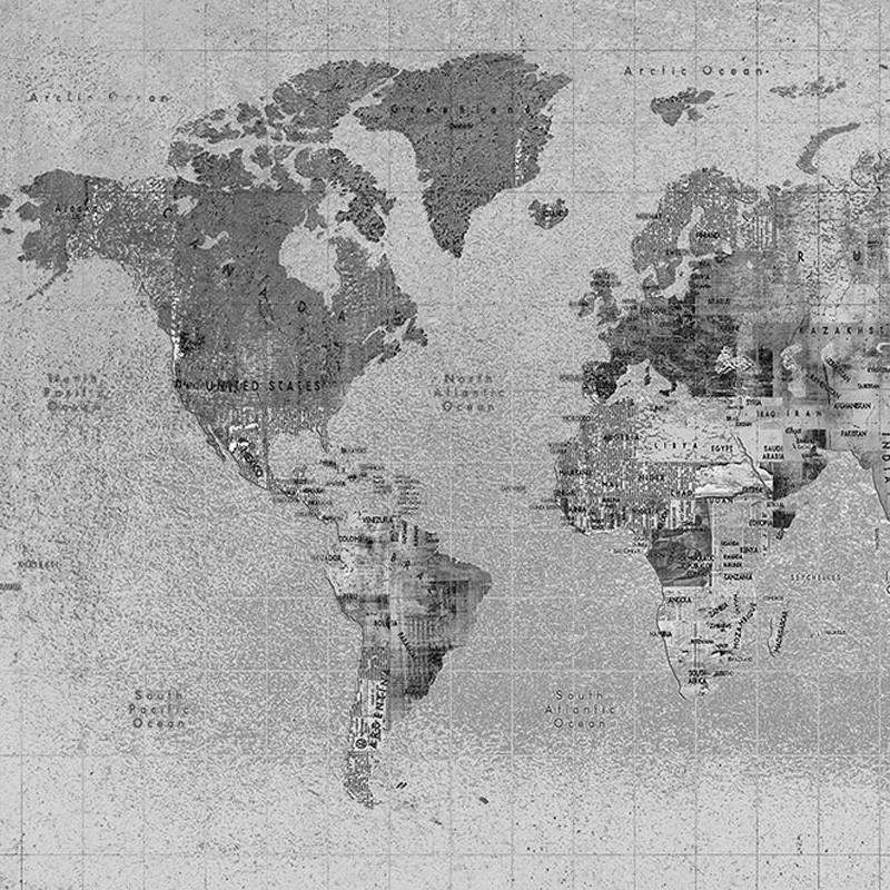 Mural Coordonné Random Papers Newspaper Map 6500108N A
