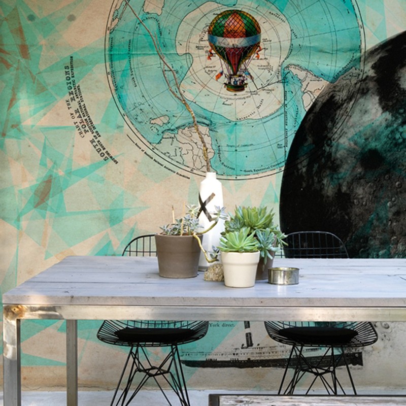 Mural Wall&Decò Contemporary Wallpapers 2013 Man on the moon WDMM1301 A