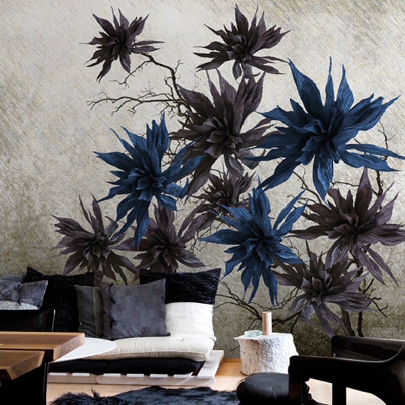 Mural Wall&Decò Contemporary Wallpapers 2014 Silver Blossom WDSB1403 A