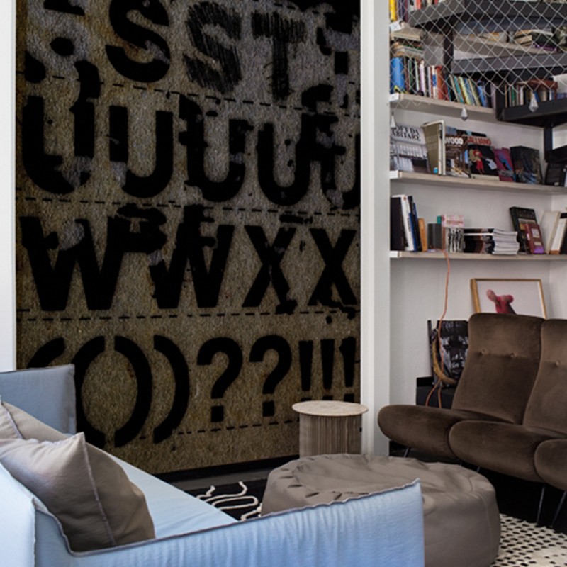 Mural Wall&Decò Contemporary Wallpapers 2014 Letra-Set WDLS1401 A