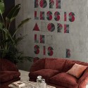 Mural Less is a Bore WDLB1701 Wall&Decò 2017