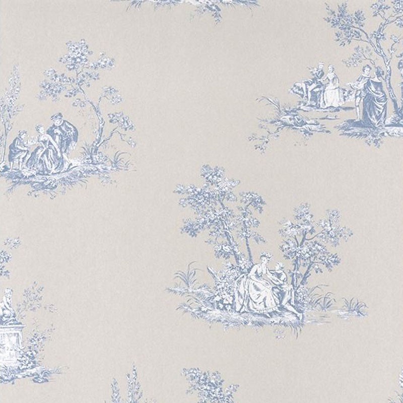 Papel pintado Casadeco Fontainebleau Scène Bucolique FONT81516206