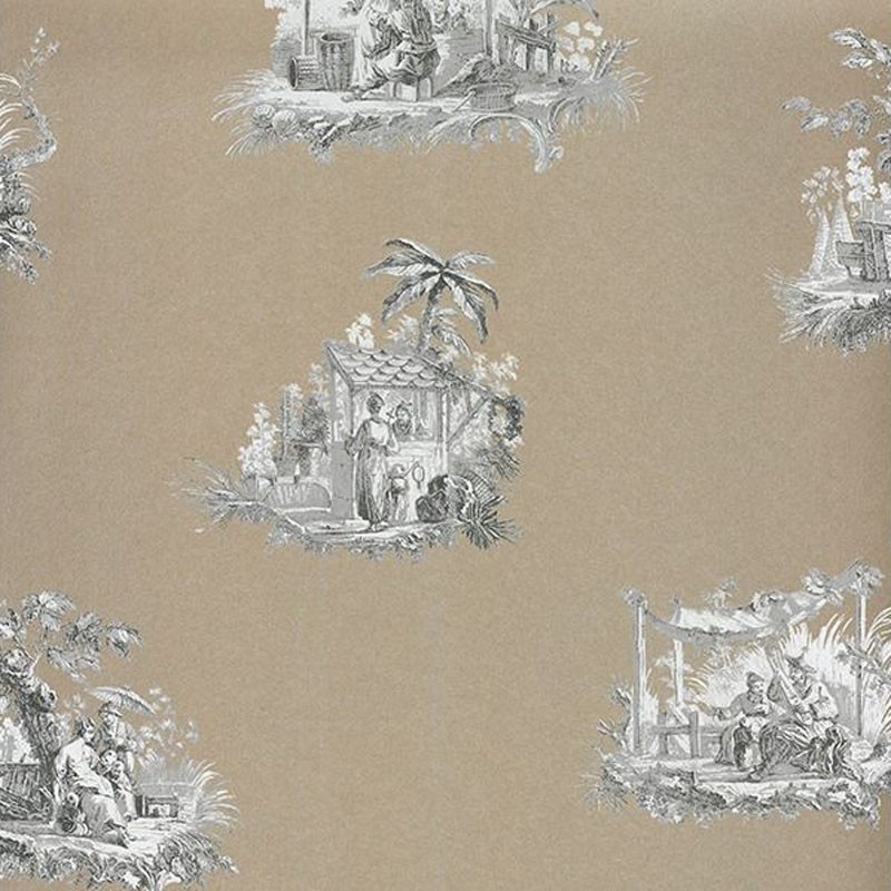 Papel pintado Casadeco Fontainebleau Chinoiserie Irisé FONT81542203