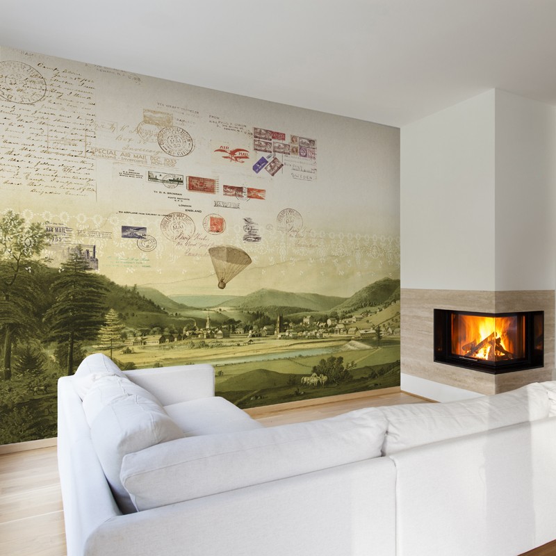 Mural Tres Tintas Journeys Stamps JO1002-1N A