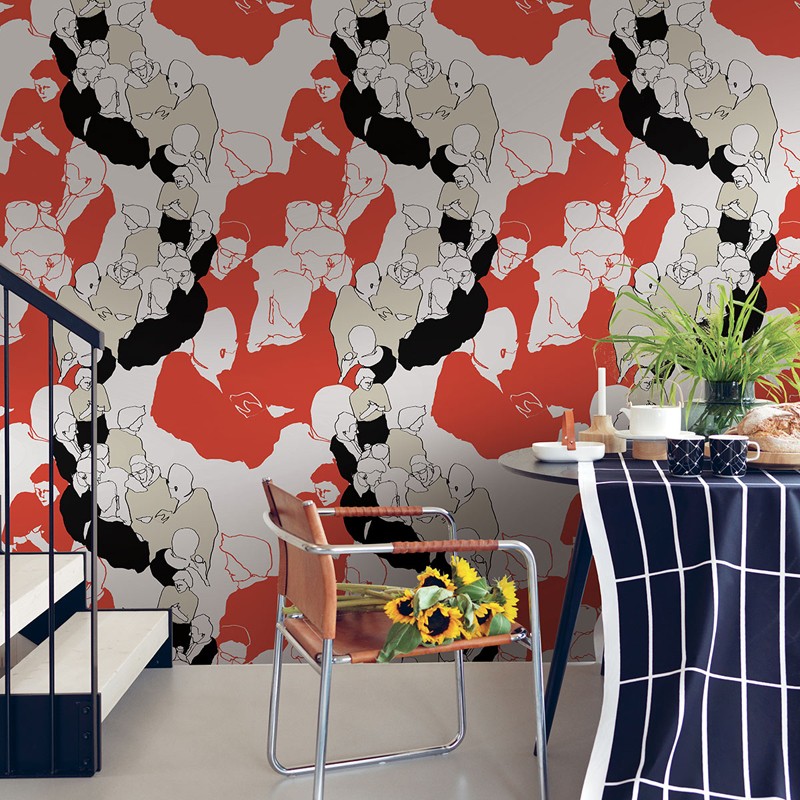 Papel pintado Marimekko Wallcoverings nº 5 Ystävät 23360 A
