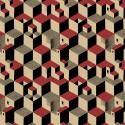 M. C. Escher Cube 23150 J&V Papel pintado