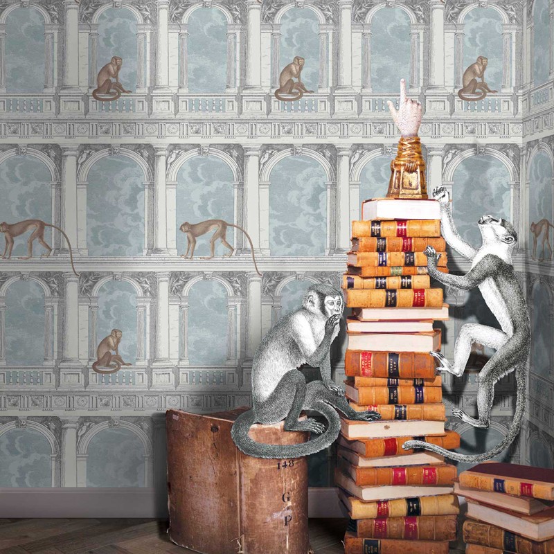 Papel pintado Cole & Son Fornasetti Procuratie con vista 114-8015 A