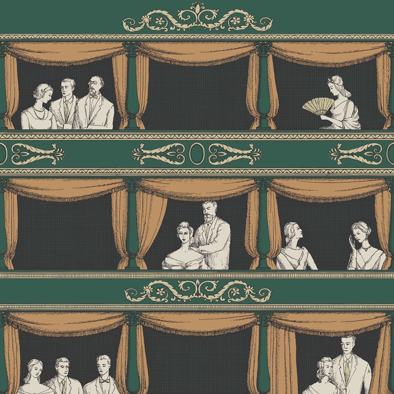 Papel pintado Cole & Son Fornasetti Teatro 114-4009