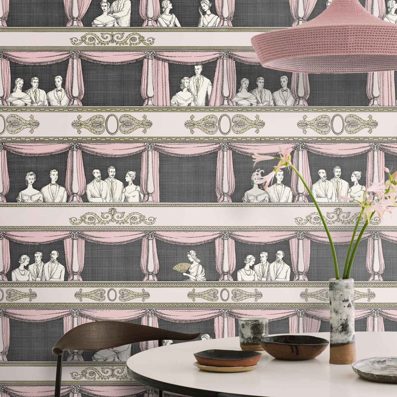 Papel pintado Cole & Son Fornasetti Teatro 114-4008 A