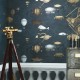 Papel pintado Cole & Son Fornasetti Macchine Volanti 97-1002 a