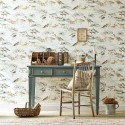 Embleton Bay Estuary Birds 216494 Sanderson Papel pintado