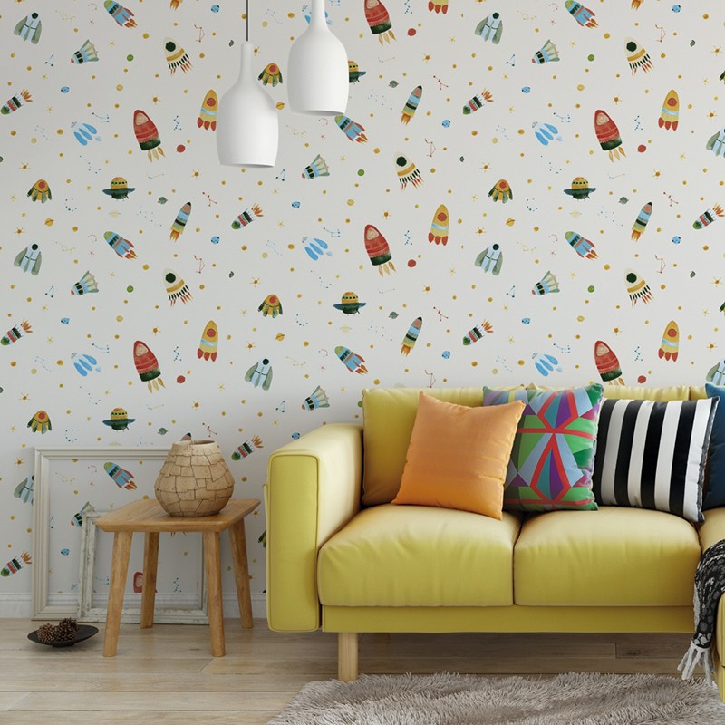 Papel pintado infantil Ventura Paula Alenda Pint Galaxia 35080 A