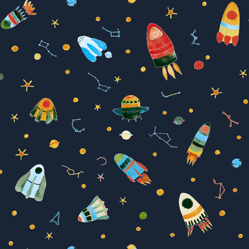 Papel pintado infantil Ventura Paula Alenda Pint Galaxia 35081