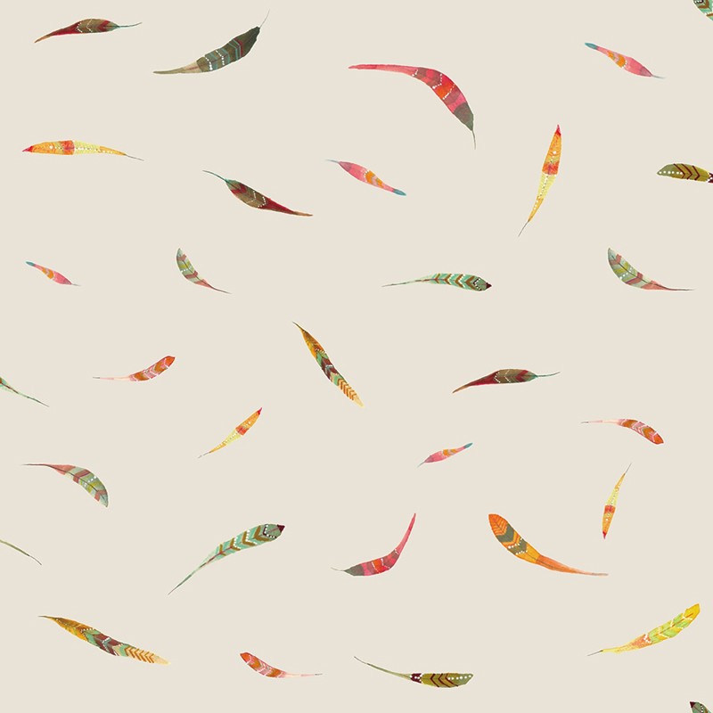 Papel pintado infantil Ventura Paula Alenda Pint Plumas 35002