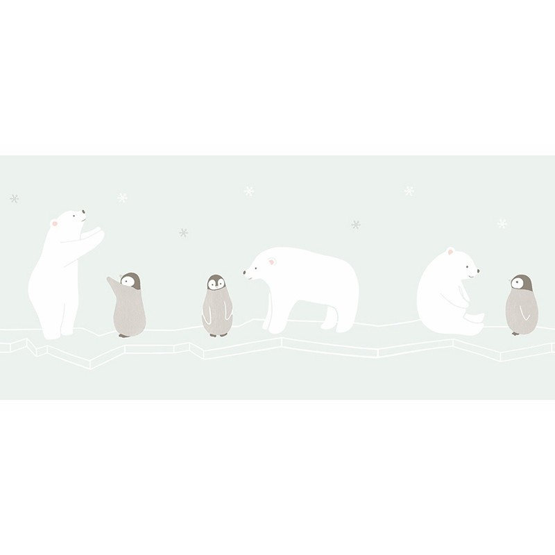 Cenefa infantil Casadeco Happy Dreams Polar Bear HPDM82866234