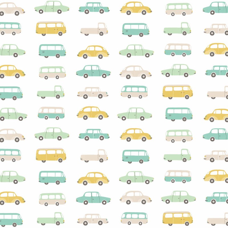 Tela infantil Casadeco Happy Dreams Allover Vintage Cars HPDM83247215