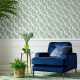 Papel pintado 1838 Wallcoverings Camellia Verdi 1703-113-04 A