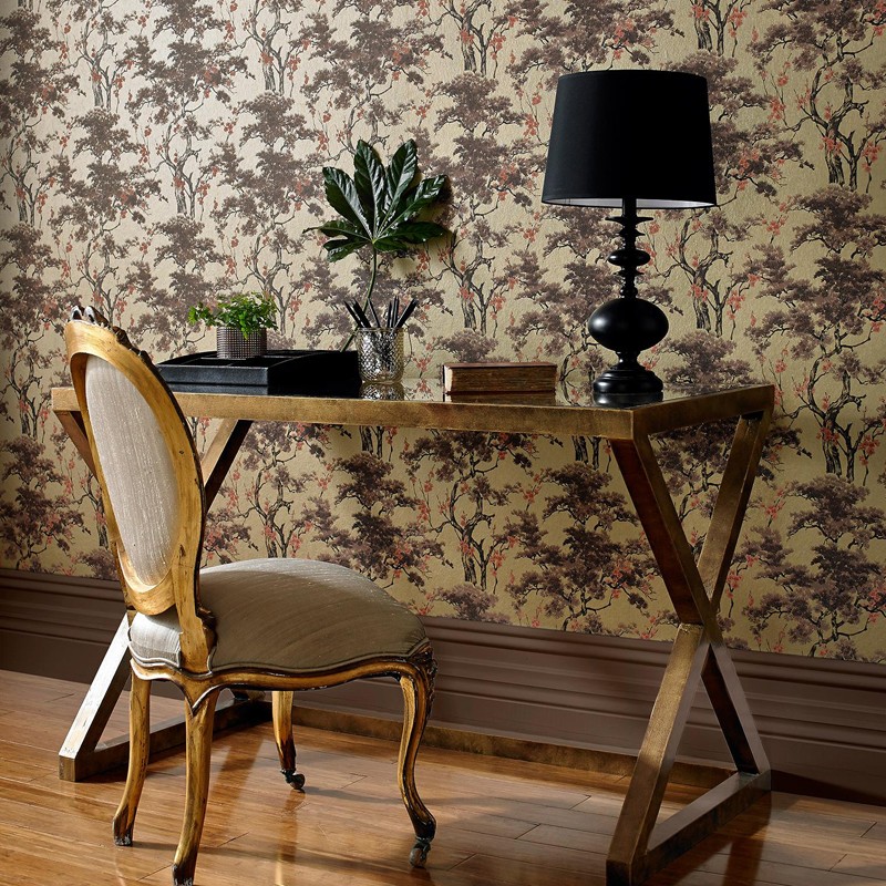 Papel pintado 1838 Wallcoverings Avington Harewood 1602-100-03 a