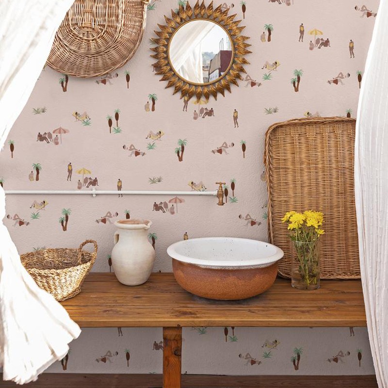 Papel Pintado Coordonné 40 th Anniversary Isabelle Feliu One Day in the Beach 8000040-N