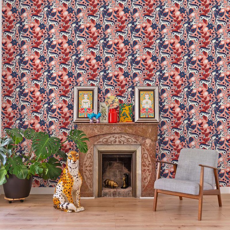 Papel Pintado Coordonné 40 th Anniversary Catalina Estrada Selva de Tigres 8000017-N