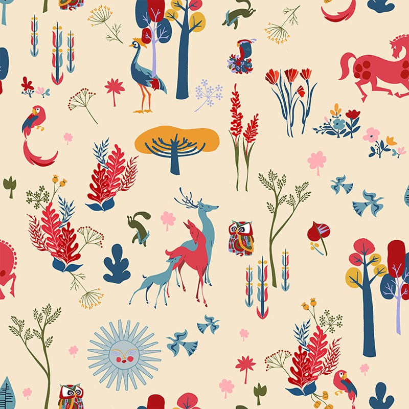 Papel Pintado Coordonné 40 th Anniversary Abe the Ape El bosque animado 8000001-V