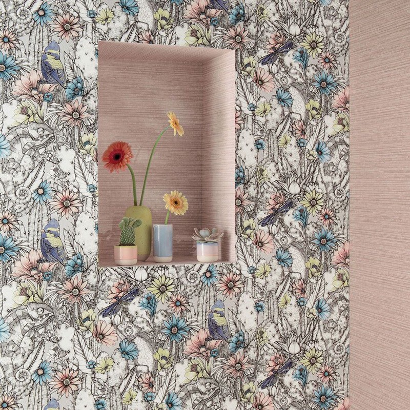 Papel pintado Osborne & Little Matthew Williamson Deya Cactus Garden W7268-01 A