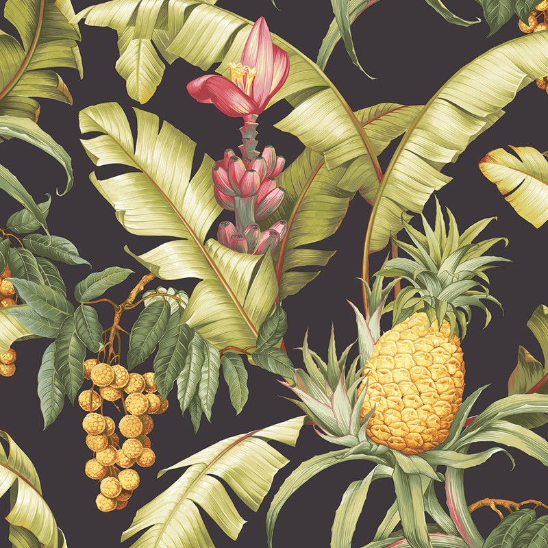 Papel pintado Wallquest Maui Maui Pineapple Floral TP80000