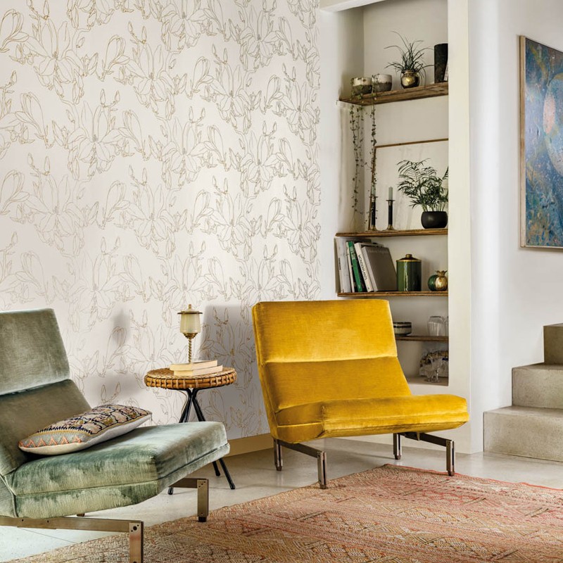 Papel pintado Casadeco Idylle Magnolia IDYL83822303
