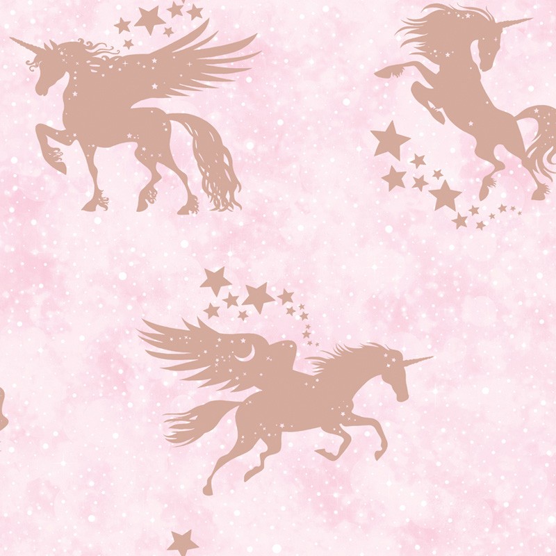 Papel pintado infantil  Holden Over the Rainbow Iridescent Unicorns 90951