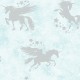 Papel pintado infantil  Holden Over the Rainbow Iridescent Unicorns 90950 a
