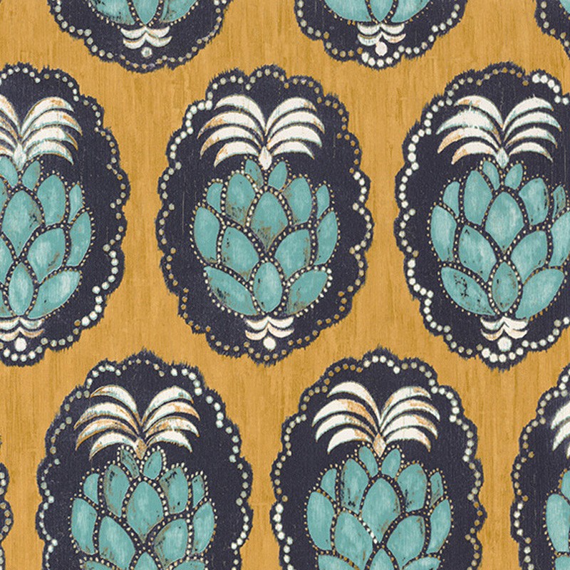 Papel pintado Casadeco Cuba Piña CBBA84352323