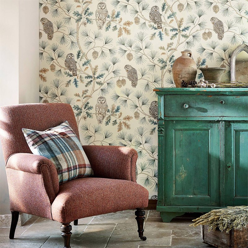 Papel pintado Sanderson Elysian Owlswick 216595