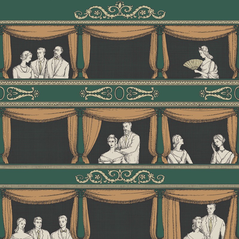 Papel pintado Cole & Son Fornasetti Senza Tempo Teatro 114-4009