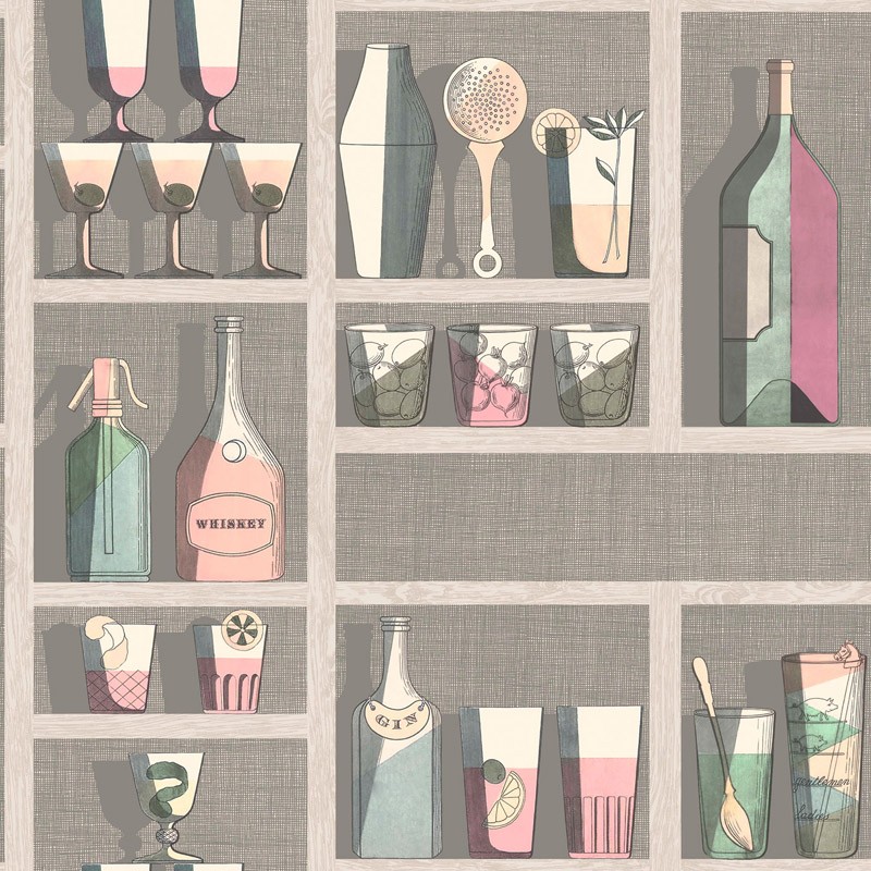 Papel pintado Cole & Son Fornasetti Senza Tempo Cocktail 114-23044