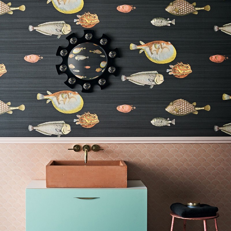 Papel pintado Cole & Son Fornasetti Senza Tempo Acquario 97-10048