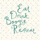 Mural Eijffinger Rice 2 Eat Drink Boogie Repeat 383617