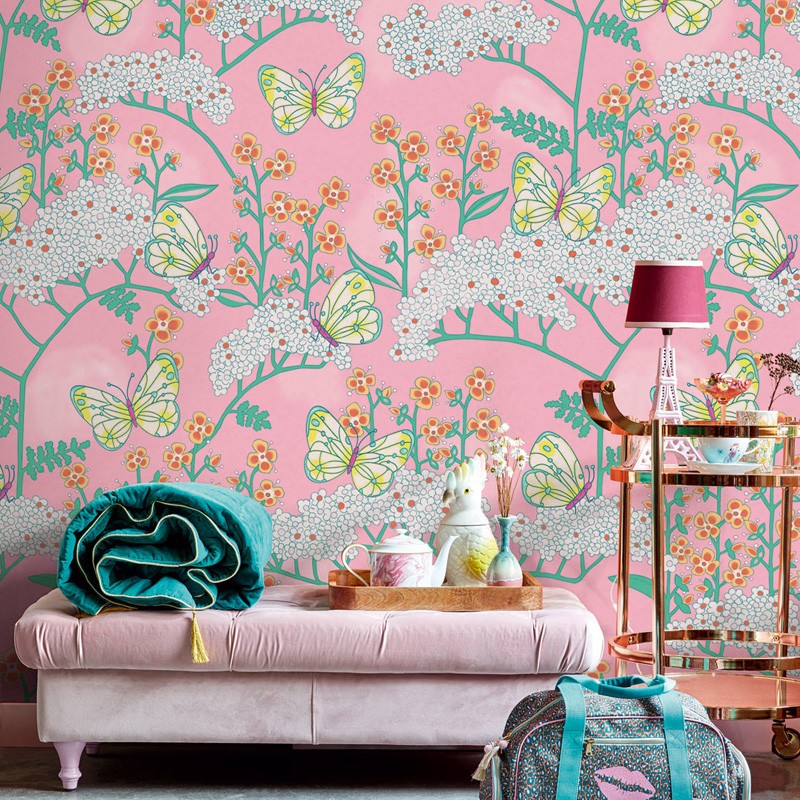 Mural Eijffinger Rice 2 Butterflies & Flowers 383619
