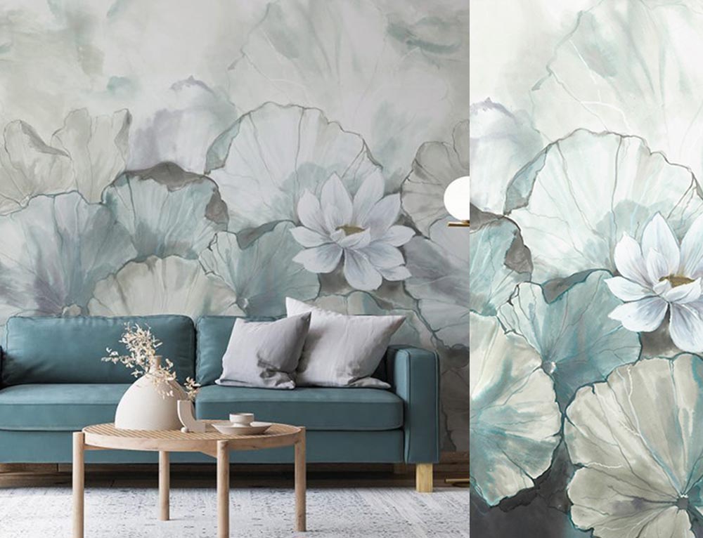 Mural decorativo Satin Flowers Z66873 de Saint Honoré