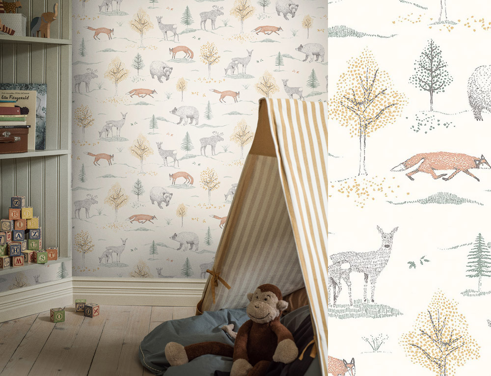 Papel pintado infantil Newbie 7479 de Boras Tapeter
