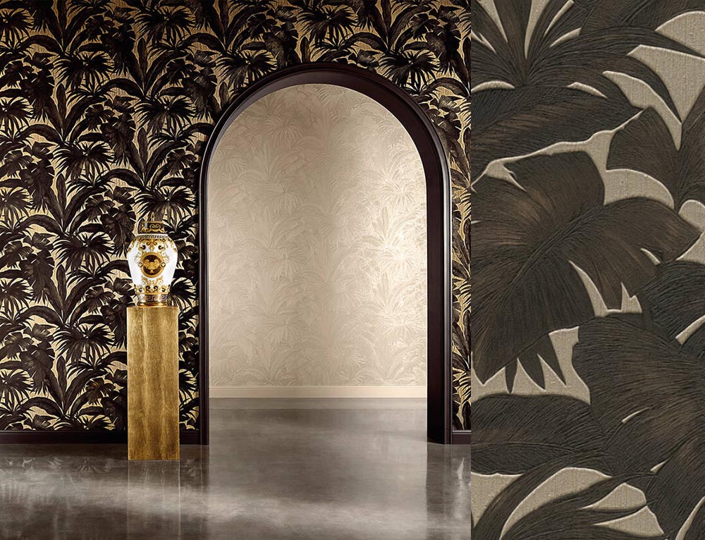 Papel pintado Versace V de Versace Home