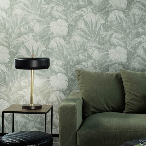 Papel pintado floral, vegetal