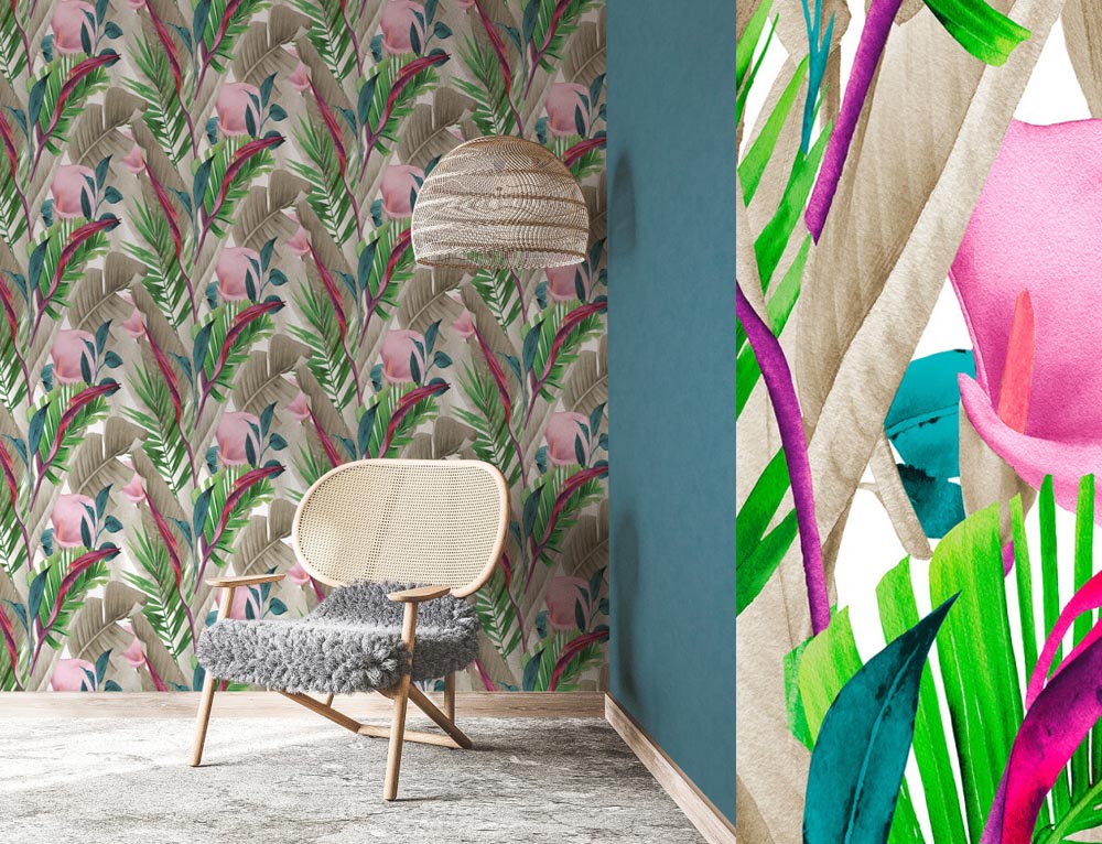 Papel pintado Tropicana Home 027-TRO de Unipaper