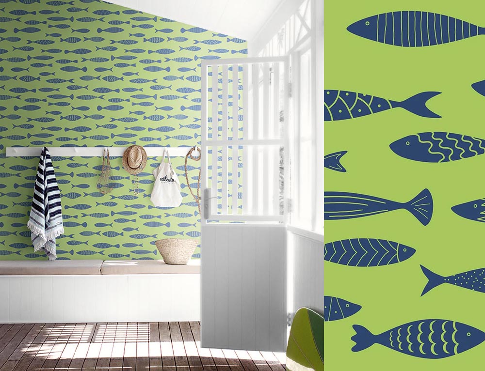 Papel pintado Summer House SC21504 de Wallquest