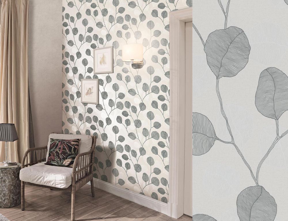 Papel pintado Hojaraska 049-HOJ de Unipaper