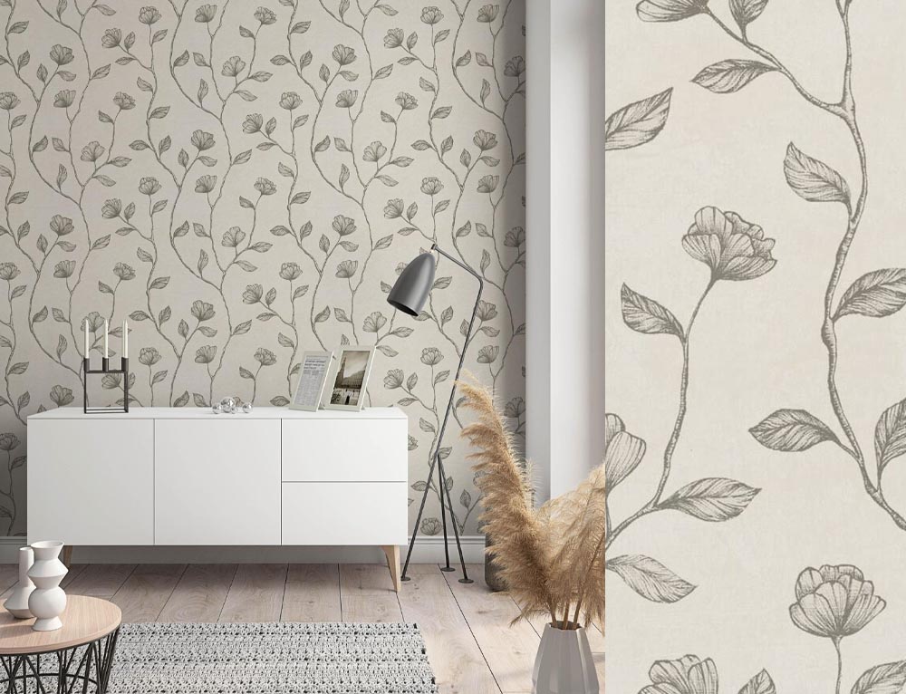 Papel pintado Hojaraska 001-HOJ de Unipaper