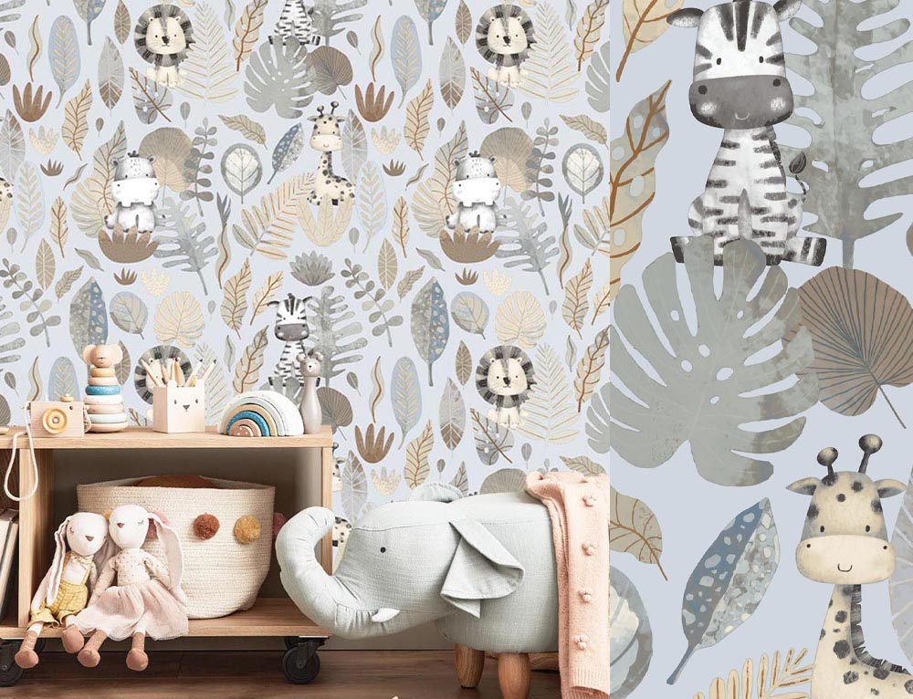 Papel pintado infantil Selva 0114836