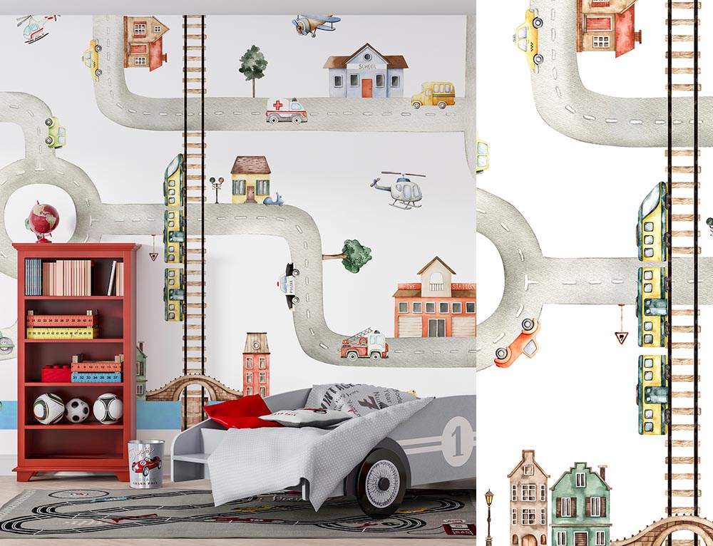 Mural infantil Kikki Belle & Oliver Robins BR 4019 M