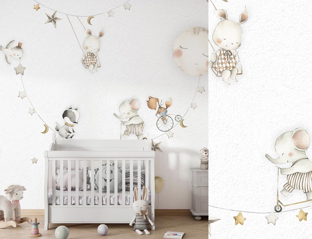 Mural infantil Kikki Belle & Oliver Robins BR 4087 M