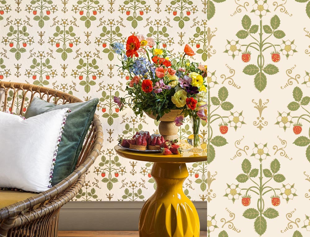Papel pintado Cole & Son Classics Strawberry 127/2008